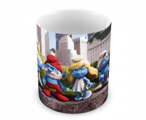 Caneca Polímero os Smurfs Personalizada