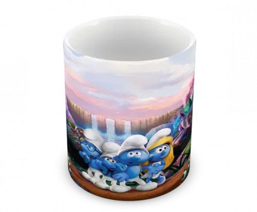 Caneca Polímero os Smurfs Personalizada