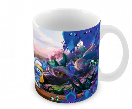 Caneca Polímero os Smurfs Personalizada