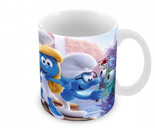 Caneca Polímero os Smurfs Personalizada