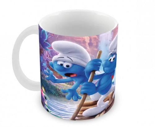 Caneca Polímero os Smurfs Personalizada