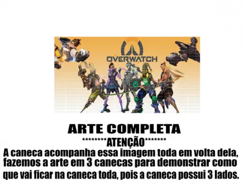 Caneca Polímero Overwatch Personalizada