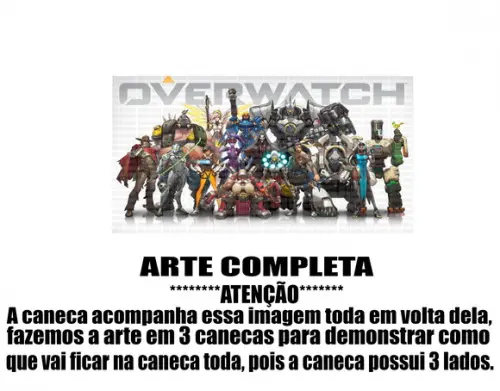 Caneca Polímero Overwatch Personalizada