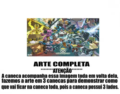 Caneca Polímero Overwatch Personalizada