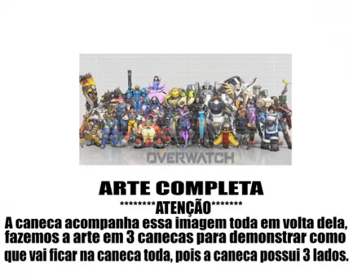 Caneca Polímero Overwatch Personalizada