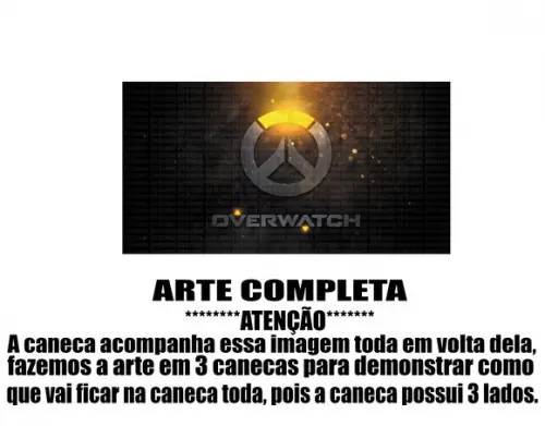 Caneca Polímero Overwatch Personalizada