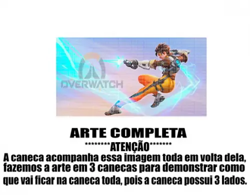 Caneca Polímero Overwatch Personalizada