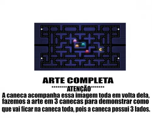 Caneca Polímero Pacman Personalizada
