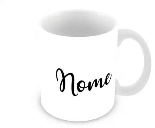 Caneca Polímero Panda Fofo com Nome Personalizada