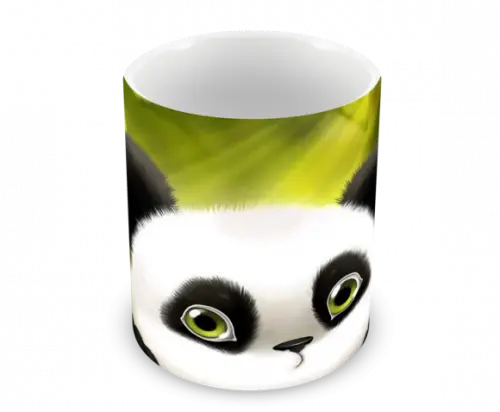 Caneca Polímero Panda Fofo Personalizada
