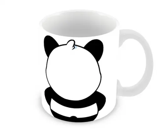 Caneca Polímero Panda Personalizada