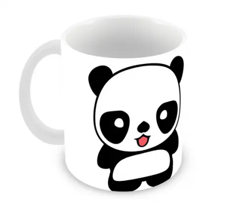 Caneca Polímero Panda Personalizada