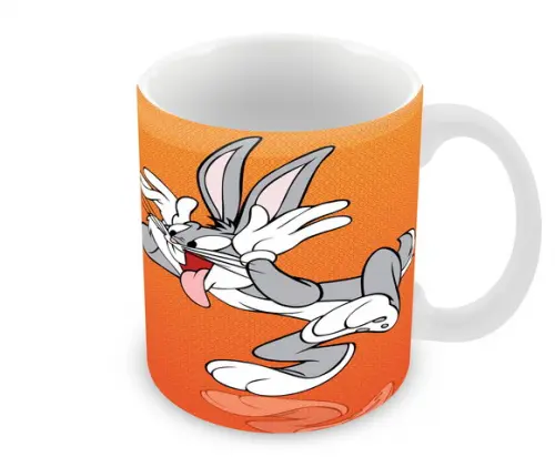 Caneca Polímero Patolino e Pernalonga Personalizada