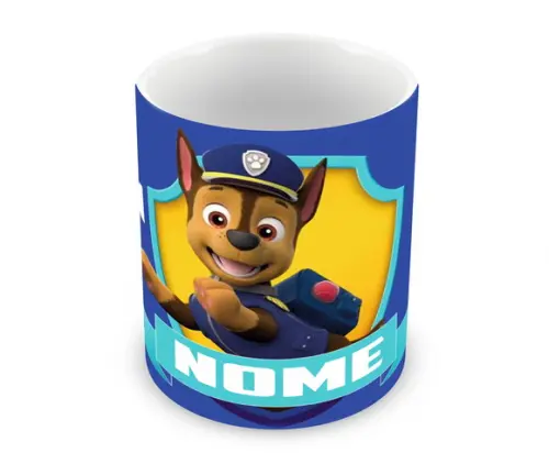 Caneca Polímero Patrulha Canina Chase Personalizada