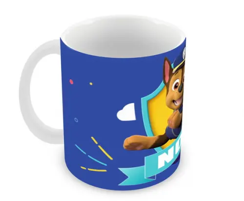 Caneca Polímero Patrulha Canina Chase Personalizada
