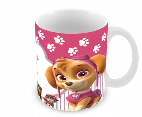 Caneca Polímero Patrulha Canina com Nome Personalizada