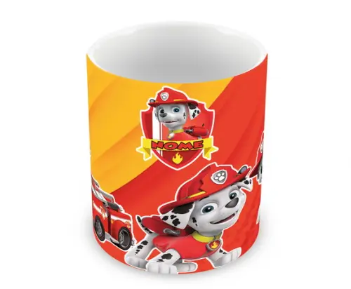 Caneca Polímero Patrulha Canina Marshall Personalizada