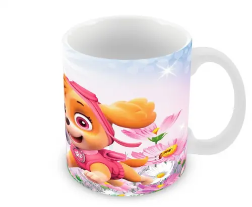 Caneca Polímero Patrulha Canina Skye e Everest Personalizada