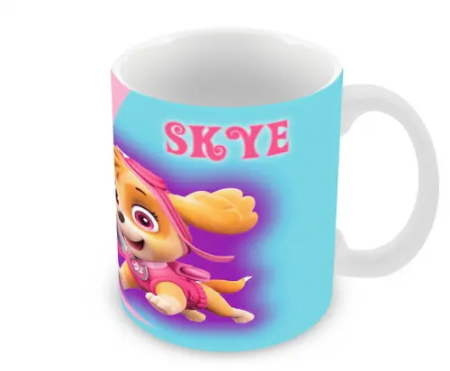 Caneca Polímero Patrulha Canina Skye e Everest Personalizada