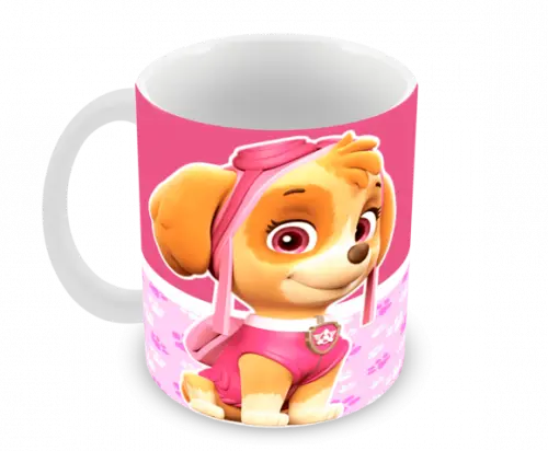Caneca Polímero Patrulha Canina Skye Personalizada