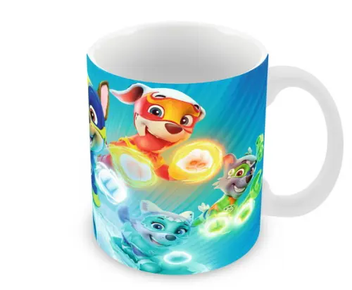 Caneca Polímero Patrulha Canina Super Filhotes Personalizada