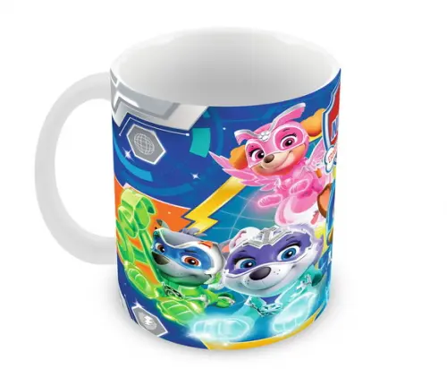 Caneca Polímero Patrulha Canina Super Filhotes Personalizada