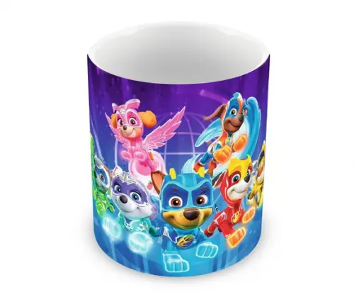 Caneca Polímero Patrulha Canina Super Filhotes Personalizada