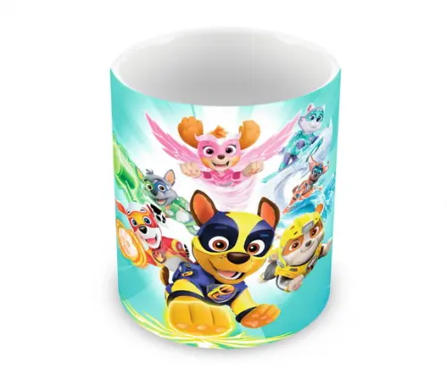 Caneca Polímero Patrulha Canina Super Filhotes Personalizada