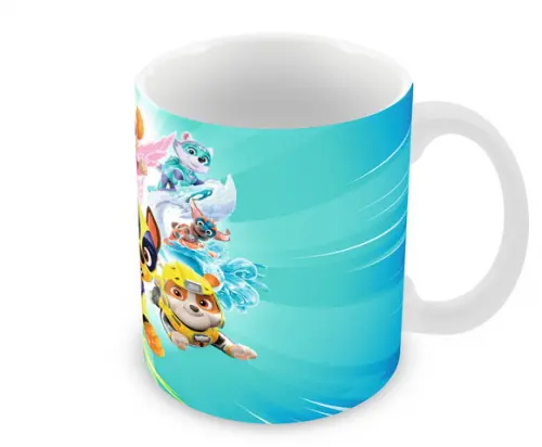 Caneca Polímero Patrulha Canina Super Filhotes Personalizada