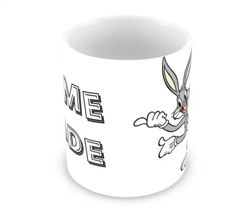 Caneca Polímero Pernalonga Nome e Idade Personalizada