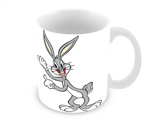 Caneca Polímero Pernalonga Nome e Idade Personalizada