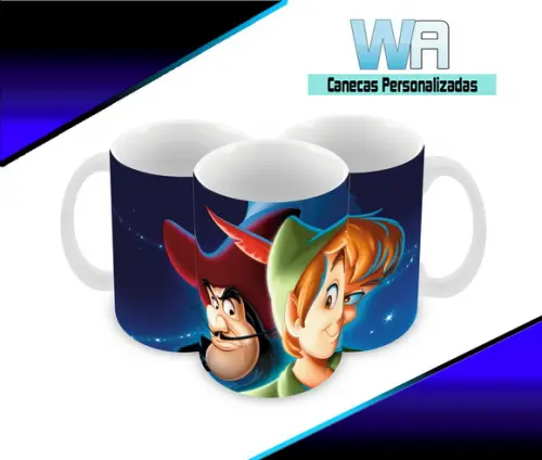 Caneca Polímero Peter Pan Personalizada