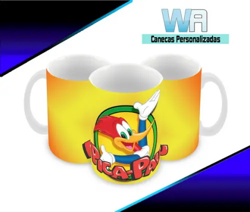 Caneca Polímero Pica Pau Personalizada