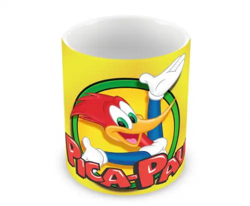 Caneca Polímero Pica Pau Personalizada