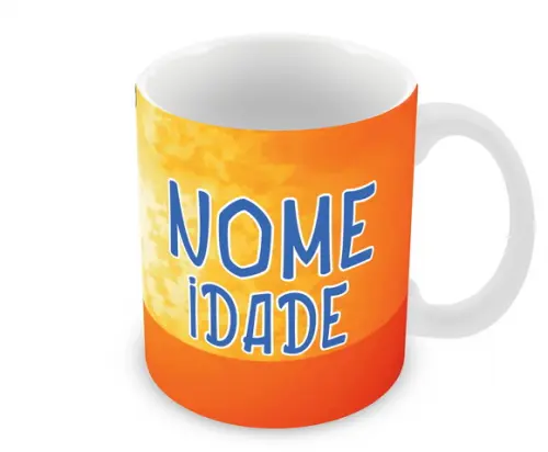Caneca Polímero Pica Pau Seu Nome Personalizada