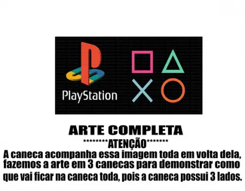 Caneca Polímero Playstation 4 Personalizada