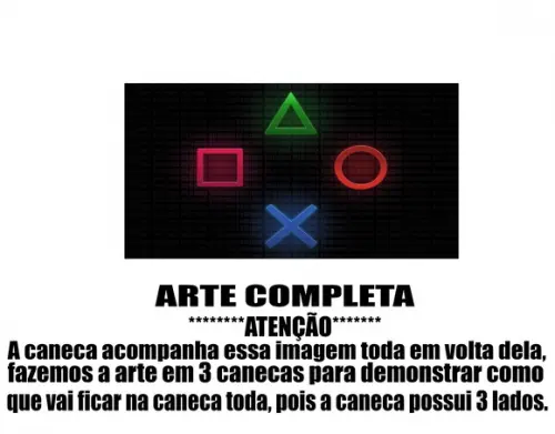 Caneca Polímero Playstation 4 Personalizada