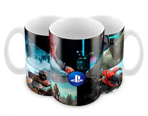 Caneca Polímero Playstation 4 Personalizada