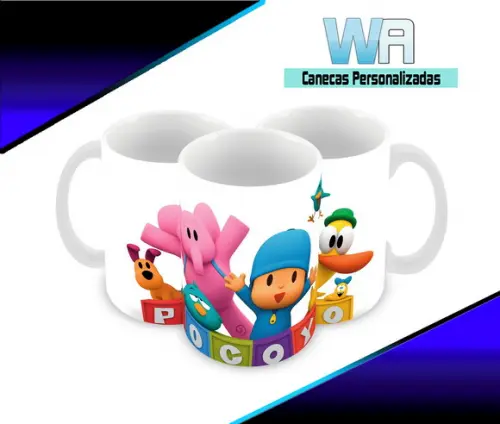 Caneca Polímero Pocoyo Personalizada