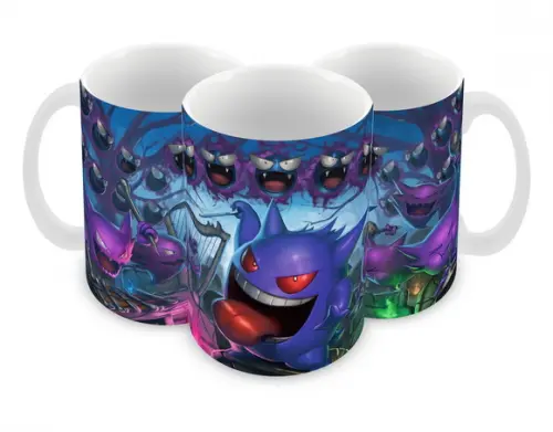 Caneca Polímero Pokémon Gengar Personalizada