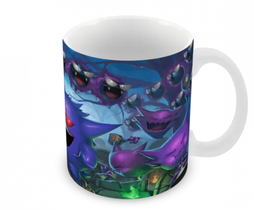 Caneca Polímero Pokémon Gengar Personalizada