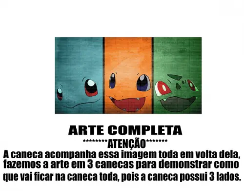 Caneca Polímero Pokémon Personalizada