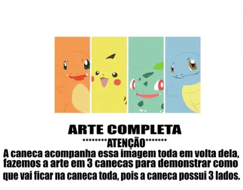 Caneca Polímero Pokémon Personalizada