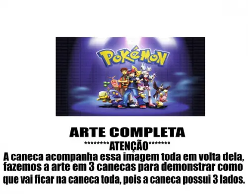 Caneca Polímero Pokémon Personalizada