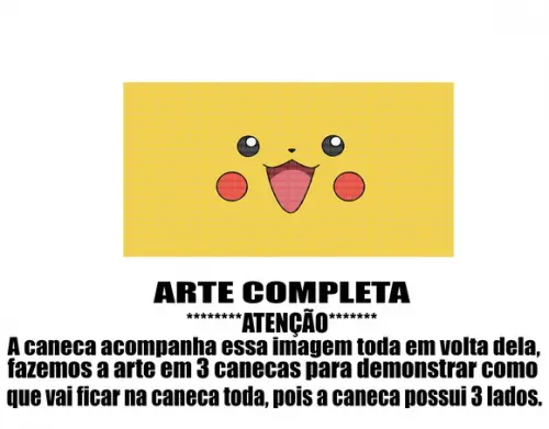 Caneca Polímero Pokémon Personalizada