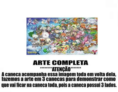 Caneca Polímero Pokémon Personalizada
