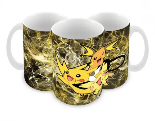 Caneca Polímero Pokémon Pikachu Personalizada