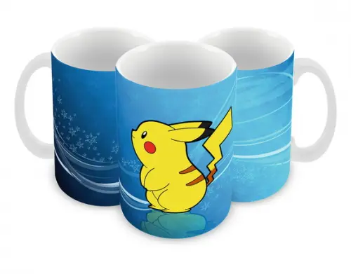 Caneca Polímero Pokémon Pikachu Personalizada