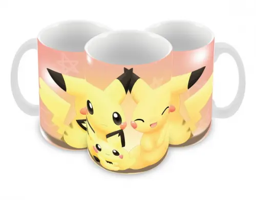 Caneca Polímero Pokémon Pikachu Personalizada