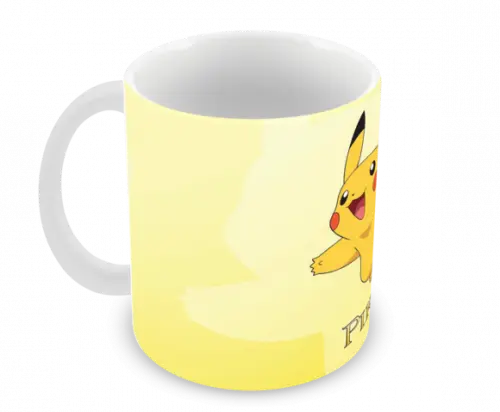 Caneca Polímero Pokémon Pikachu Personalizada